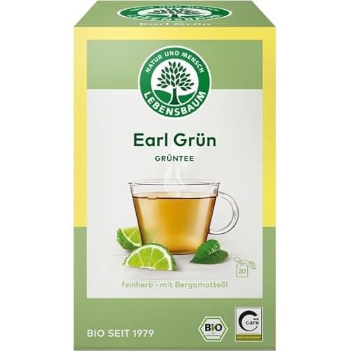 Lebensbaum Grüntee Earl Grey im Beutel (30 g) - Bio von Natur.com