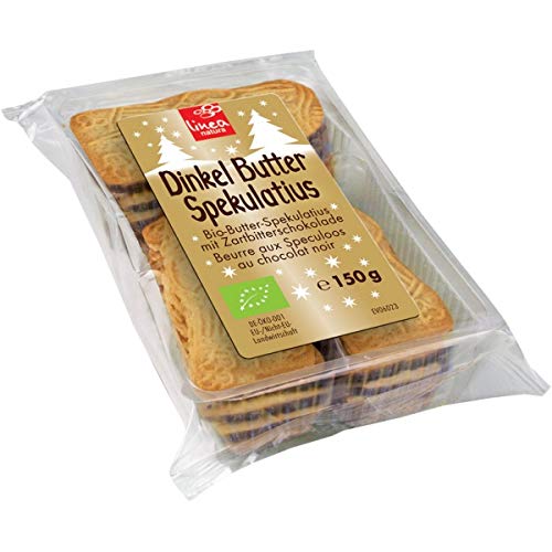 Linea Natura Dinkel-Butter-Spekulatius mit Zartbitterschokolade (150 g) - Bio von Natur.com