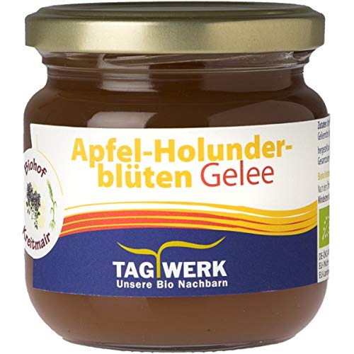 TAGWERK Apfel-Holunderblüten-Fruchtgelee aus Bayern (225 g) - Bio von Natur.com