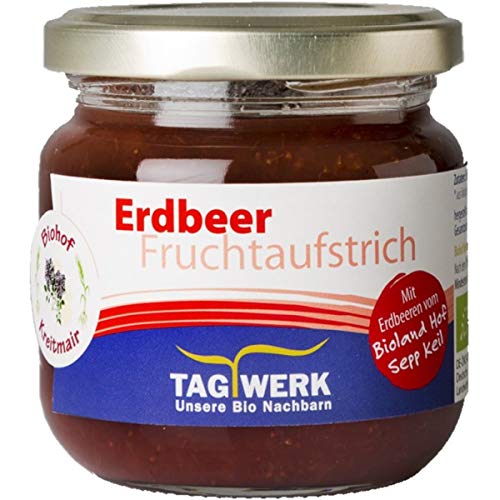 TAGWERK Erdbeer-Fruchtaufstrich aus Bayern (225 g) - Bio von Natur.com