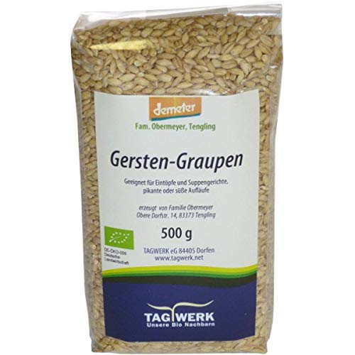 TAGWERK Gerstengraupen aus Bayern (500 g) - Bio von Natur.com