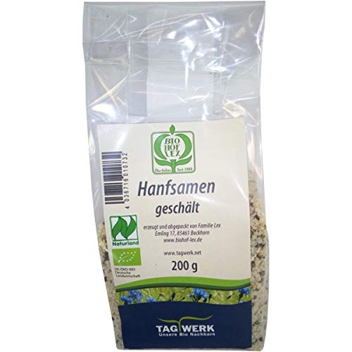 TAGWERK Hanfsamen aus Bayern, geschält (200 g) - Bio von Natur.com