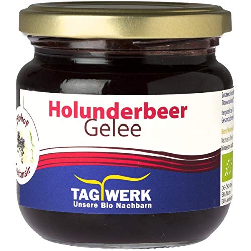 TAGWERK Holunderbeeren-Fruchtgelee aus Bayern (225 g) - Bio von Natur.com