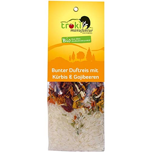 Troki Manufaktur Bunter Duftreis mit Kürbis & Gojibeeren (250 g) - Bio von Natur.com