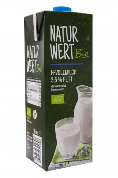 NaturWert Bio H-Vollmilch 3,5 % von NaturWert Bio