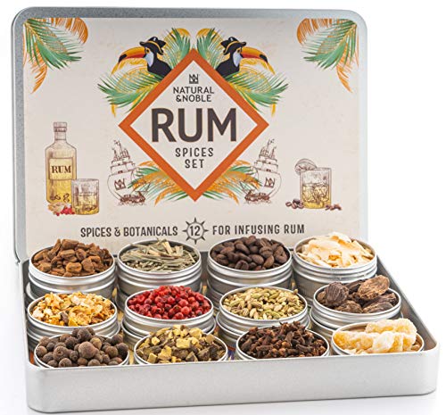 Gewürz-Set für Rum. Bereite deinen eigenen köstlichen Gewürzrum zu von Natural and Noble