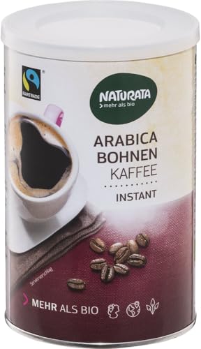 Arabica Bohnenkaffee, instant, Dose 12 x 100 gr von Naturata