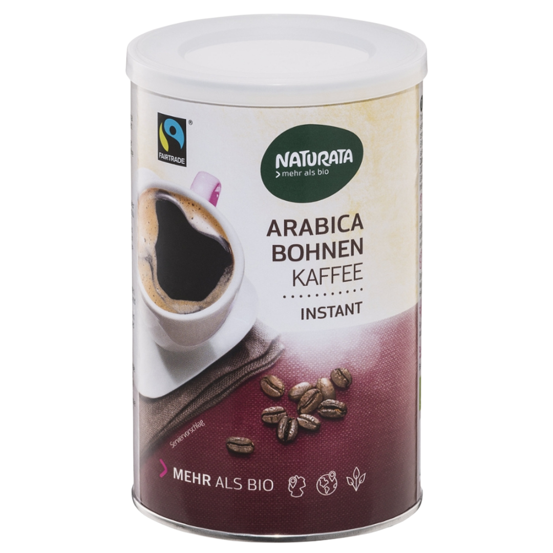 Bio Arabica Bohnenkaffee, instant von Naturata