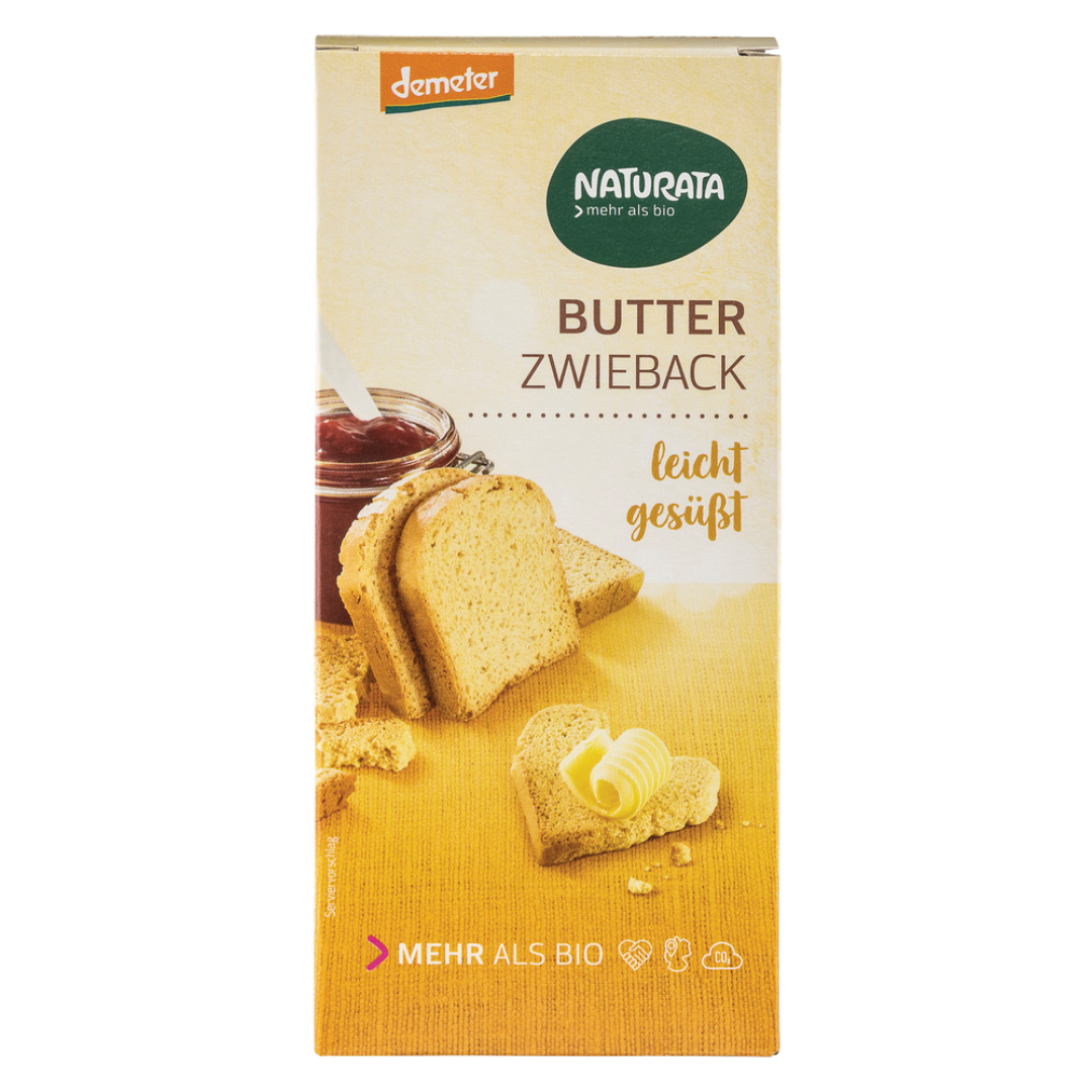 Bio Butter-Zwieback, leicht gesüßt von Naturata