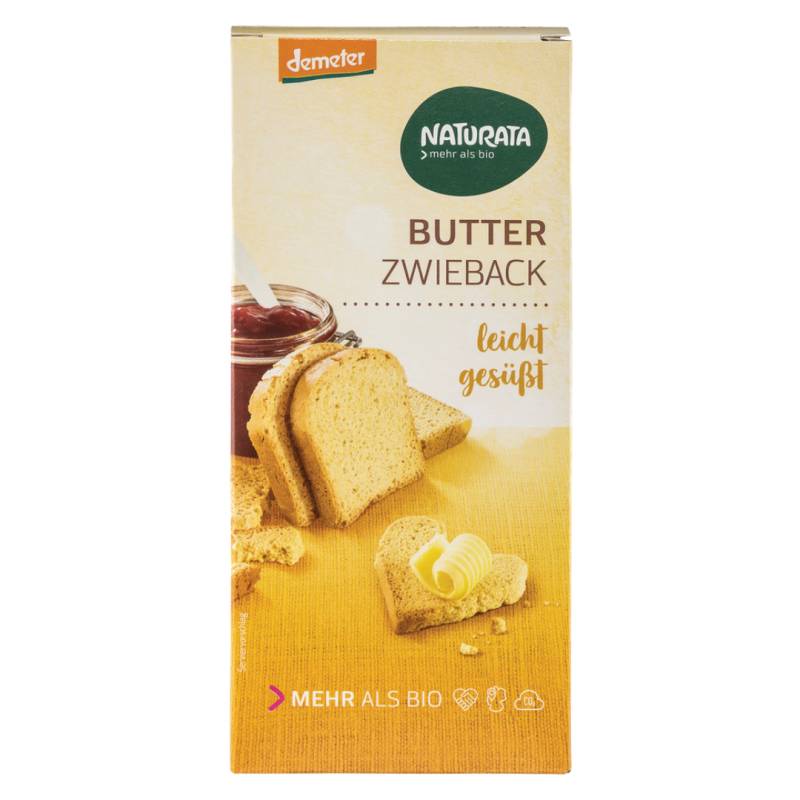 Bio Butter-Zwieback, leicht gesüßt von Naturata