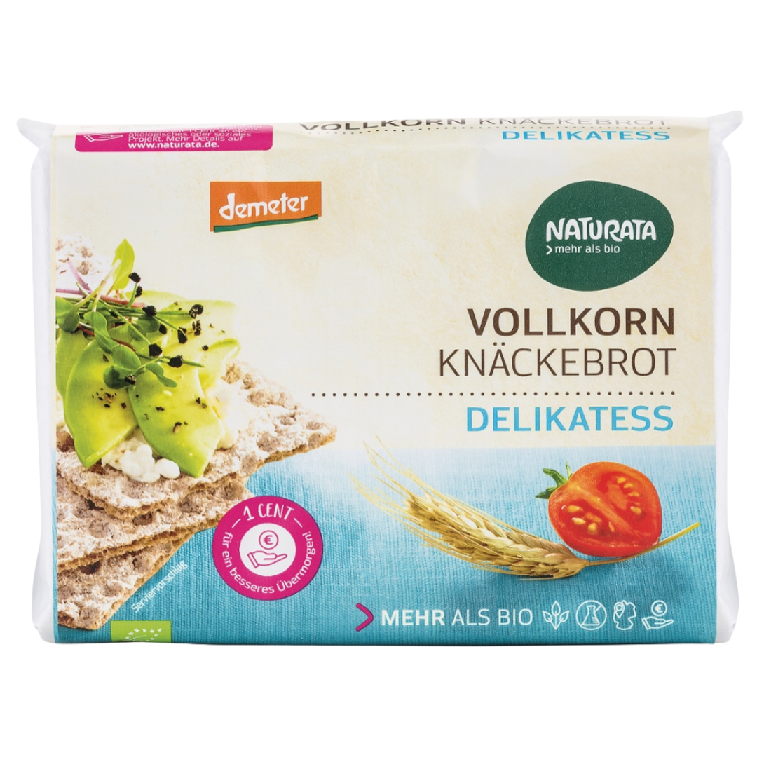 Bio Delikatess Vollkorn-Knäckebrot von Naturata