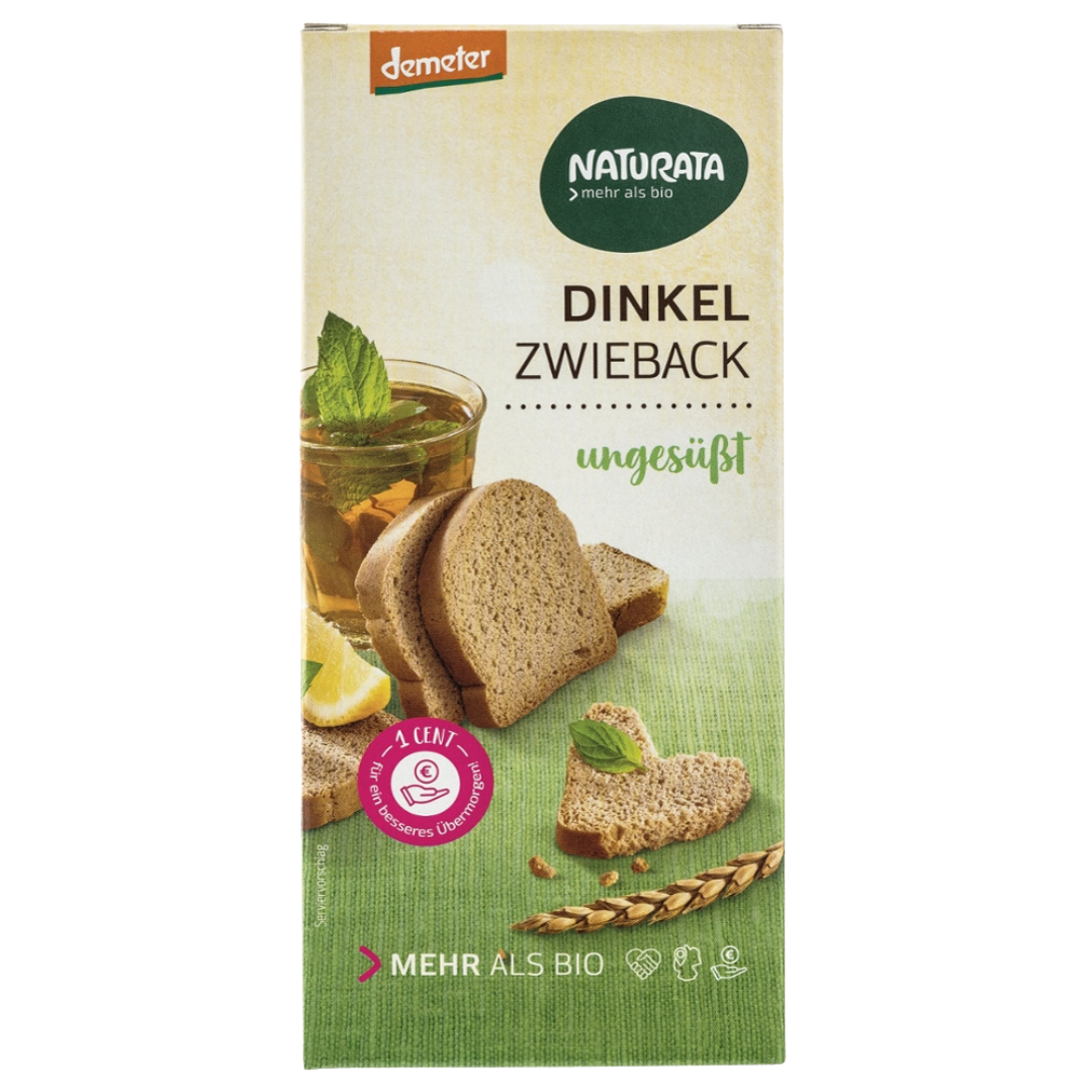 Bio Dinkel-Zwieback, ungesüßt von Naturata