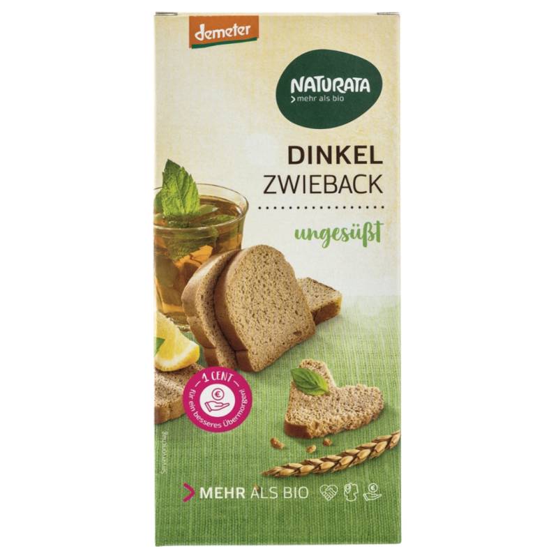 Bio Dinkel-Zwieback, ungesüßt von Naturata