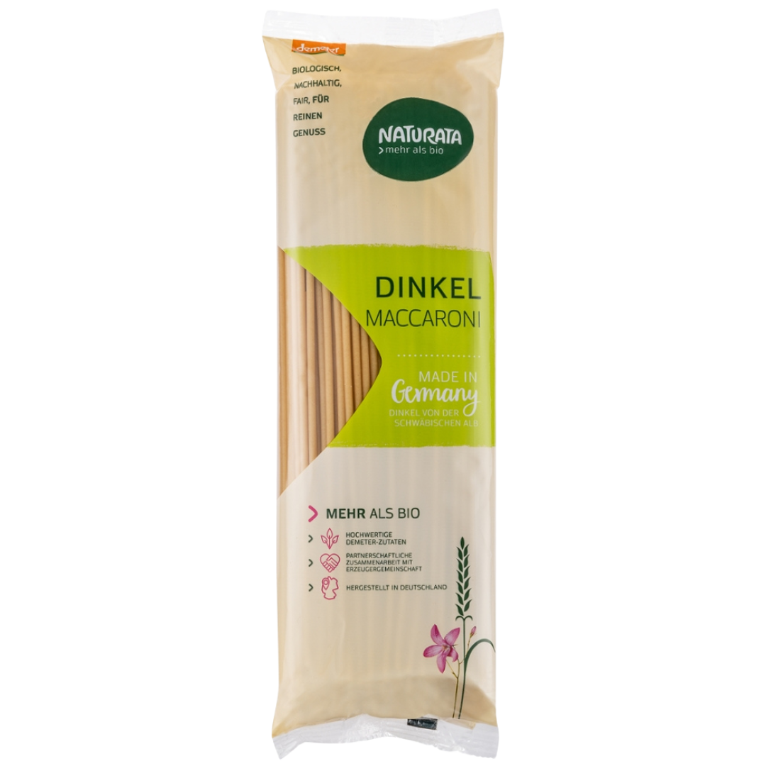 Bio Dinkel hell Maccaroni, lang von Naturata