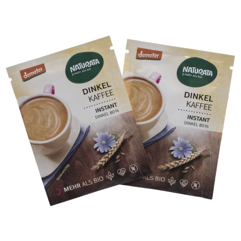 Bio Dinkelkaffee, instant, Portionsbeutel von Naturata