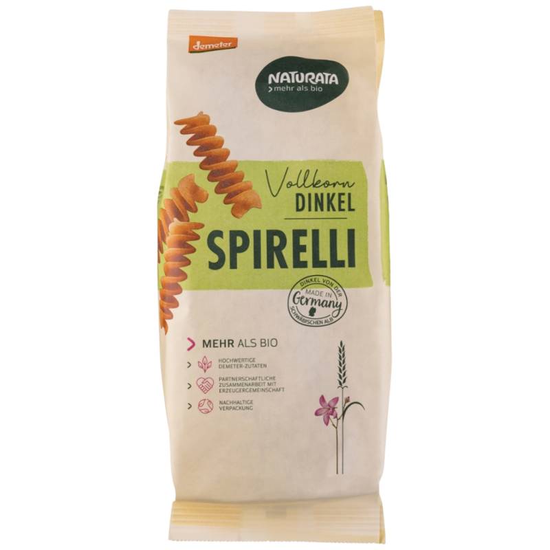 Bio Dinkelvollkorn Spirelli von Naturata