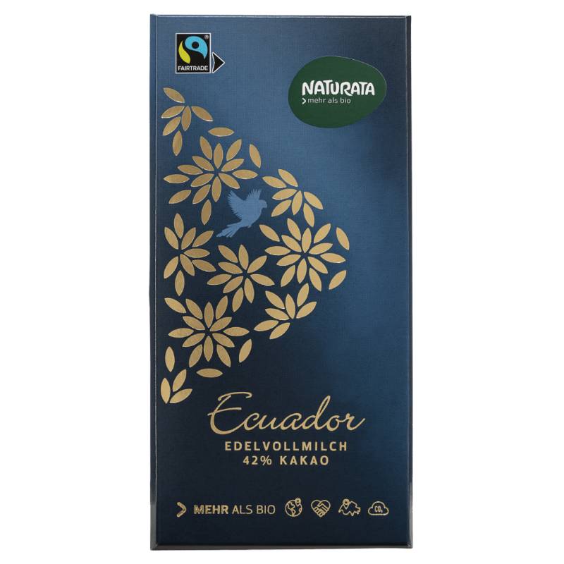 Bio Ecuador Edel-Vollmilch Schokolade 42% von Naturata