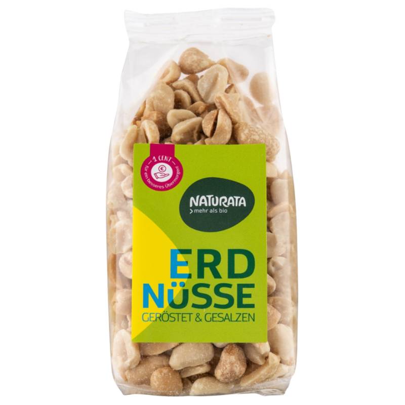 Bio Erdnusskerne, geröstet und gesalzen von Naturata