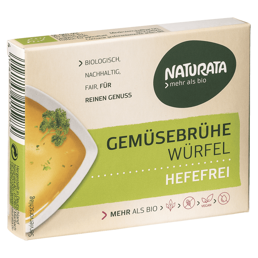 Bio Gemüse-Brühwürfel hefefrei von Naturata