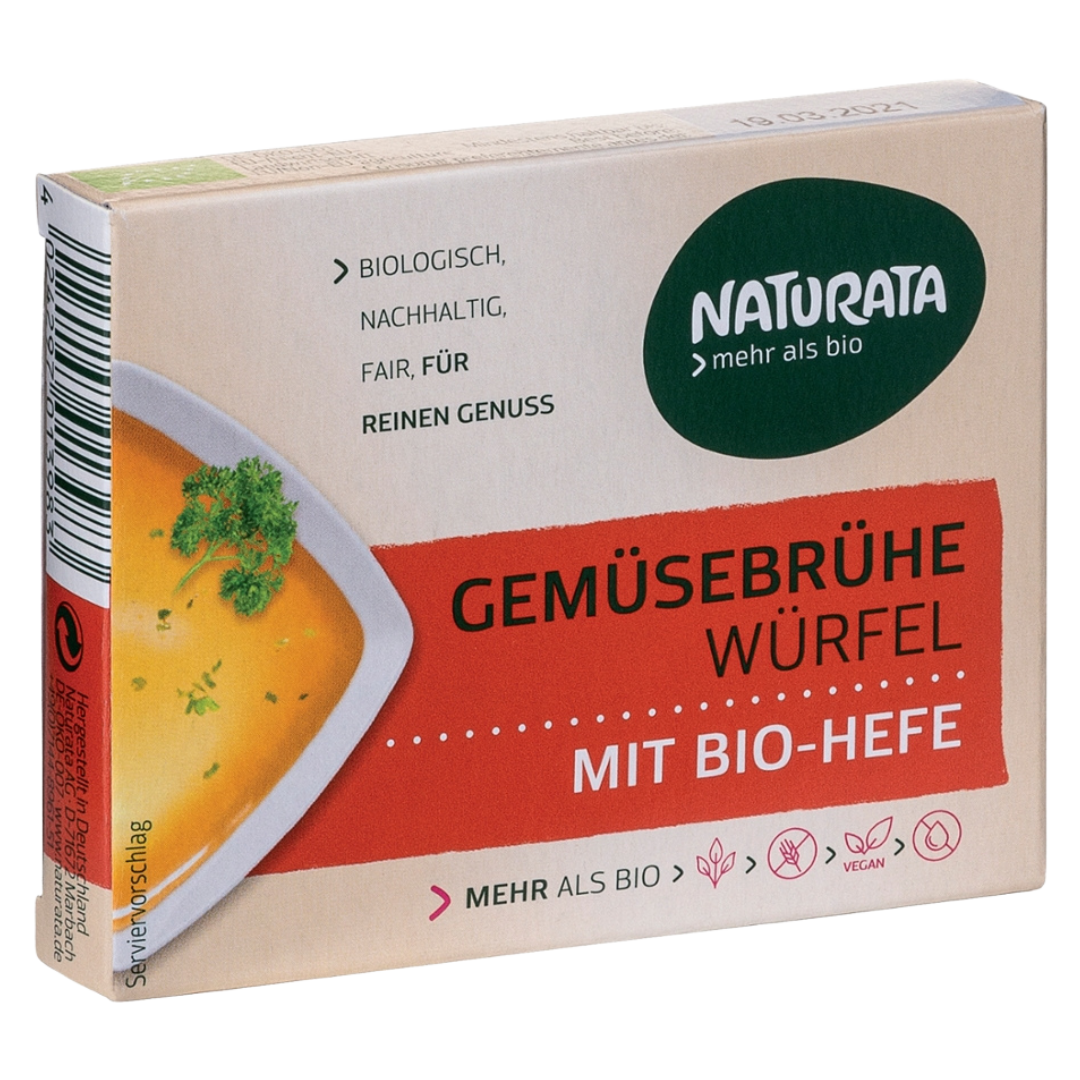 Bio Gemüse-Brühwürfel mit Hefe von Naturata