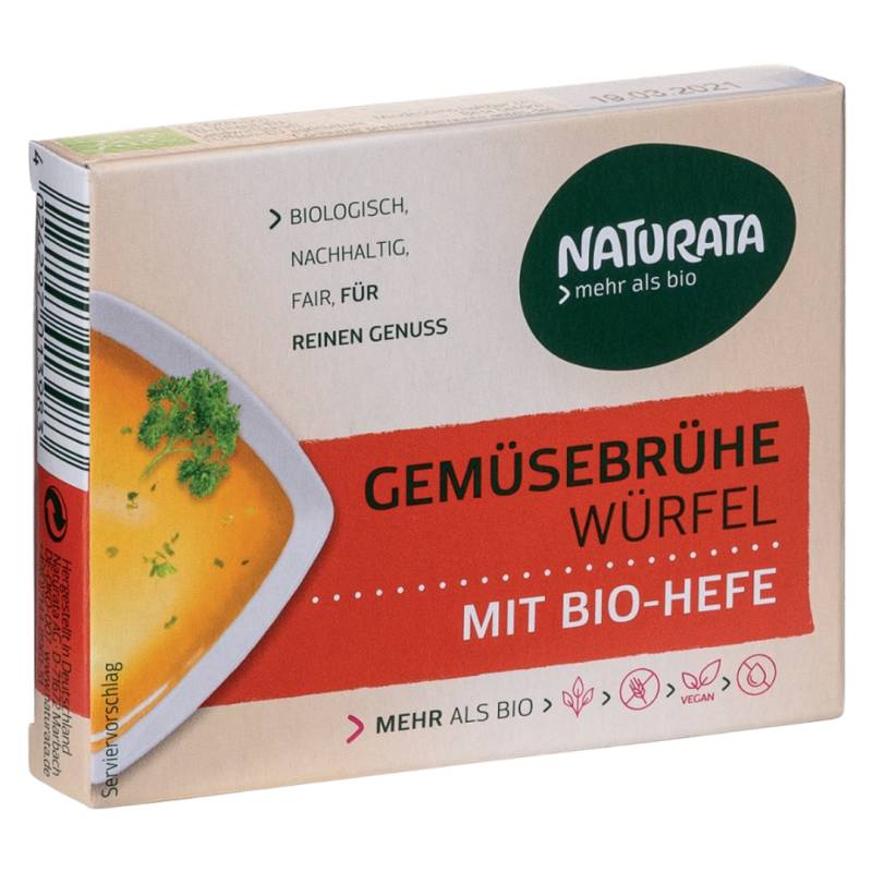 Bio Gemüse-Brühwürfel mit Hefe von Naturata