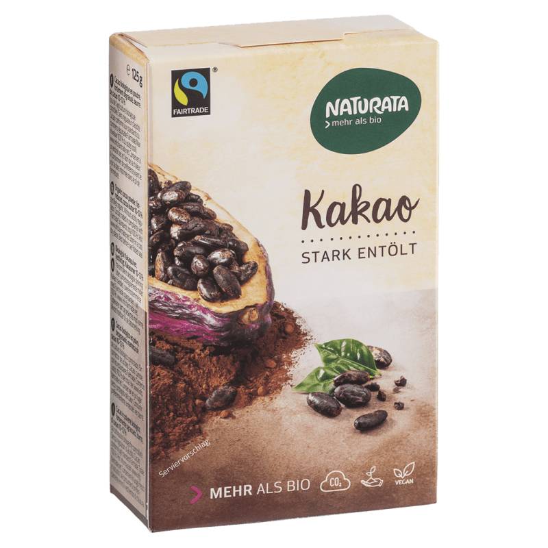 Bio Kakao stark entölt von Naturata