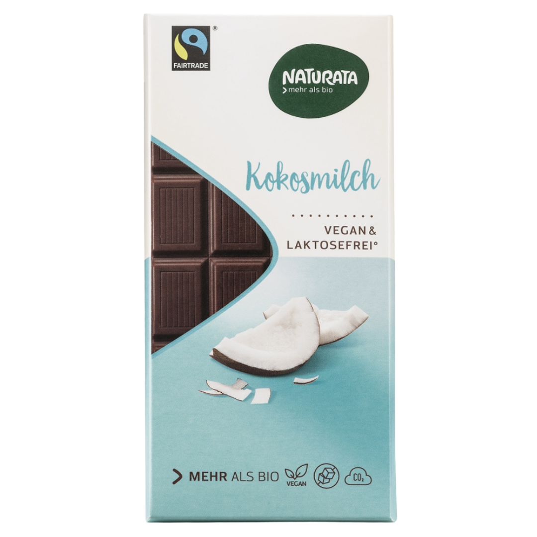 Bio Kokosmilch Schokoladenkuvertüre, vegan von Naturata