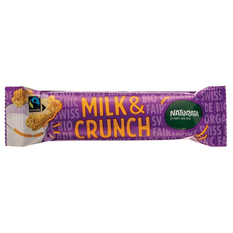 Bio Milk & Crunch Schokoriegel von Naturata