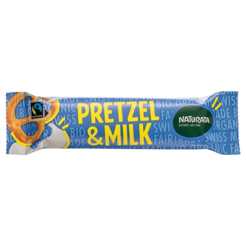 Bio Pretzel & Milk Schokoriegel von Naturata