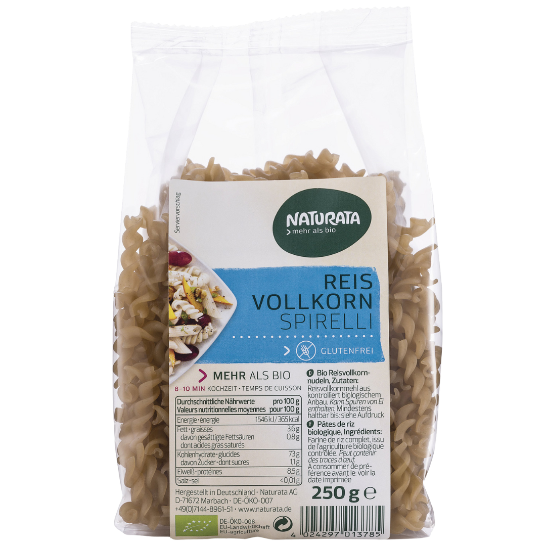 Bio Vollkorn Reis-Spirelli von Naturata