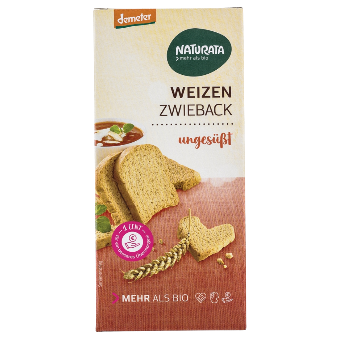 Bio Weizen-Zwieback, ungesüßt von Naturata