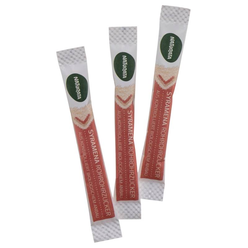 Bio Zuckersticks aus Syramena Rohrohrzucker von Naturata