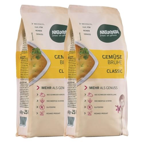 Gemüsebrühe classic, Nachfüllbeutel, konventionell, 2x 500 g von Naturata