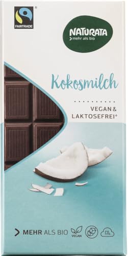 Kokosmilch Schokoladenkuvertüre, vegan 18 x 100 gr von Naturata