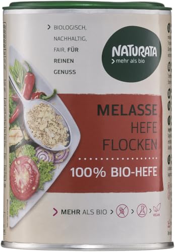 Melasse Hefeflocken, 100 % Bio-Hefe 12 x 100 gr von Naturata