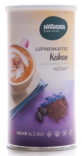 Naturata Bio Lupinen-Kaffee-Kakao 1 x 175 gr | Koffeinfrei & Glutenfrei | Instant Kaffeealternative mit feiner Crema | Zichorien & Roggen | Vegan & Nachhaltig von Naturata