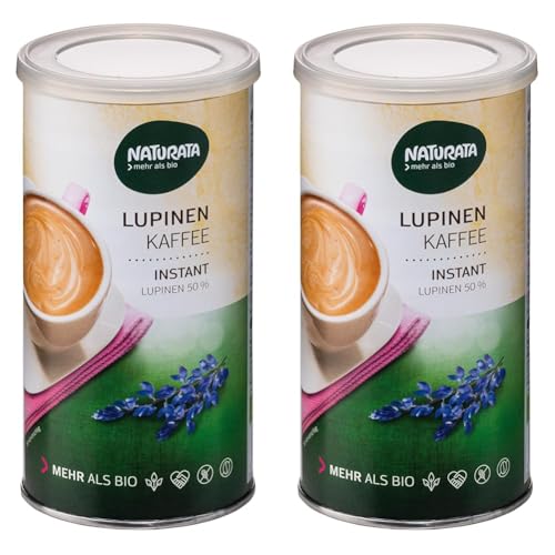 Naturata Bio Lupinenkaffee Instant Dose, mittlere Röstung,100 g (Packung mit 2) von Naturata