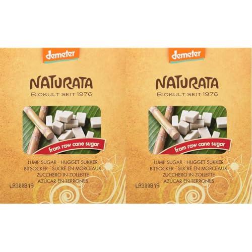 Naturata Bio Würfelzucker, 500 g (Packung mit 2) von Naturata