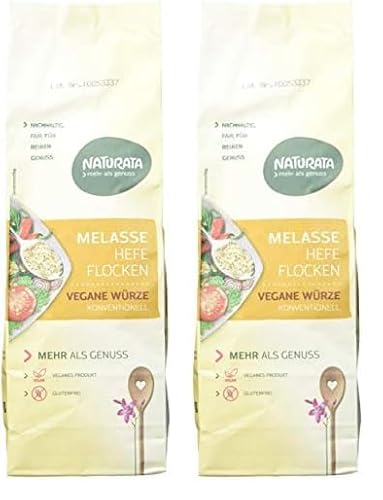 Naturata Melasse-Würzhefeflocken, 200g (Packung mit 2) von Naturata