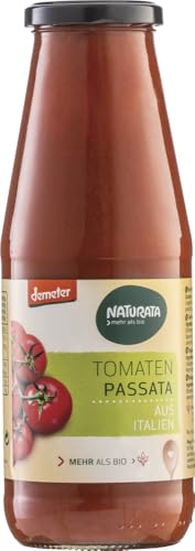 Naturata Tomaten Passata - 12 x 700 g Gläser | Demeter-Qualität aus Italien | Sonnenreif & Frisch Eingekocht | Ideal für Pizza, Pasta & Tomaten-Saucen von Naturata