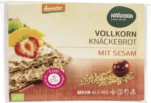 Vollkorn-Knäckebrot mit Sesam 12 x 250 gr von Naturata