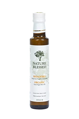 Nature Blessed Griechisches Bio Natives Olivenöl Extra 250 ml Glasflasche von Nature Blessed