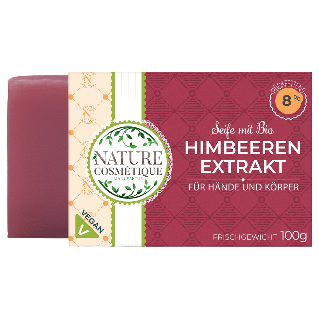 Wildberry Seife mit Himbeerkern CO2 Extrakt von Nature Cosmétique