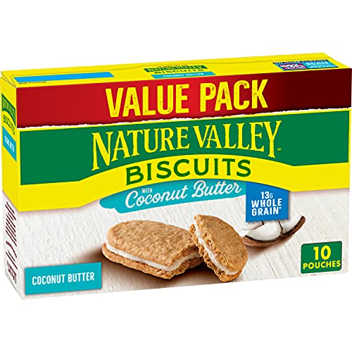 Nature Valley Keks-Sandwiches, Kokosbutter, Snack, Vorteilspack, 10 Stück von Nature Valley