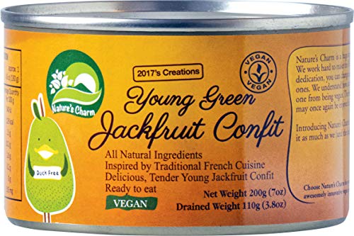 Nature's Charm Jackfruit, Confit aus junger grüner Jackfrucht, ATG 110 g, 1 x 200 g von Nature's Charm