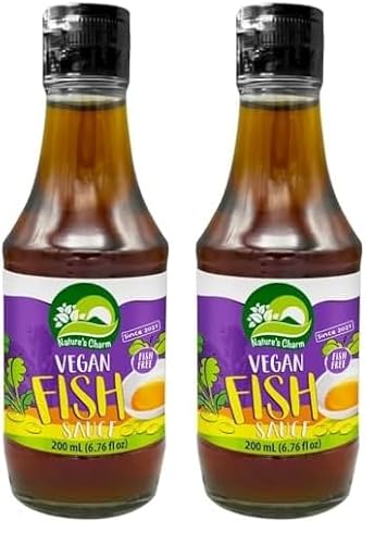 Nature's Charm vegane Fischsauce, zum Würzen und Verfeinern, 1 x 200 ml (Packung mit 2) von Nature's Charm