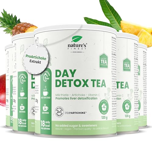 Nature's Finest by Nutrisslim Day Detox Tea - Detox Reinigungstee mit Mariendistel und Artischocke - Natürliche Leberpflege – Antioxidantien & Vitamin C von Nature's Finest by Nutrisslim