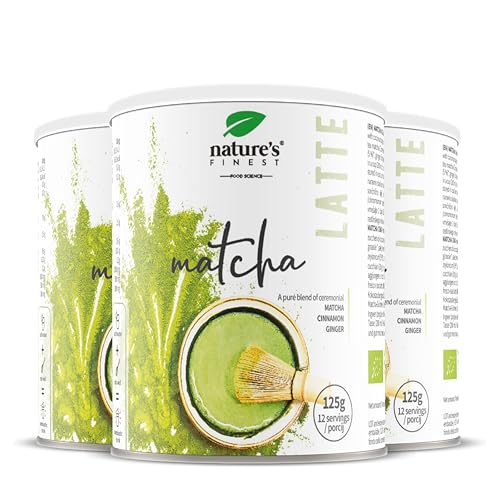 Nature's Finest by Nutrisslim MATCHA CHAI LATTE - Cremiger Chai Latte – Alternative zum Kaffee – Unterstützt Verdauung und Blutzuckerspiegel – Mit natürlichen Aromen von Nature's Finest by Nutrisslim