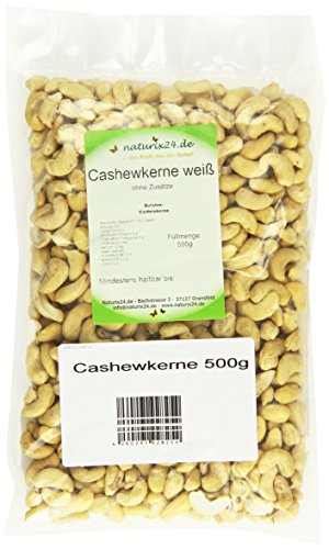 Naturix24 Cashewkerne roh – Beutel, 2er Pack (2 x 500 g) von Naturix24