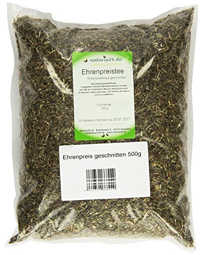 Naturix24 Ehrenpreistee, Ehrenpreiskraut geschnitten – Beutel, 2er Pack (2 x 500 g) von Naturix24